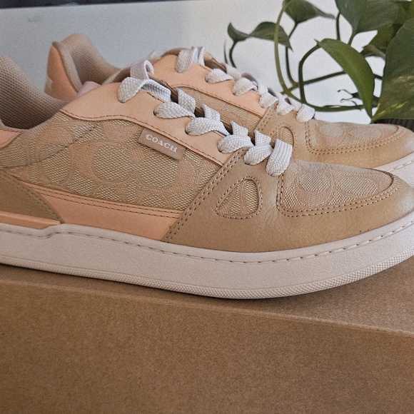 Coach Women's Tan Sneakers - Picture 1 of 5